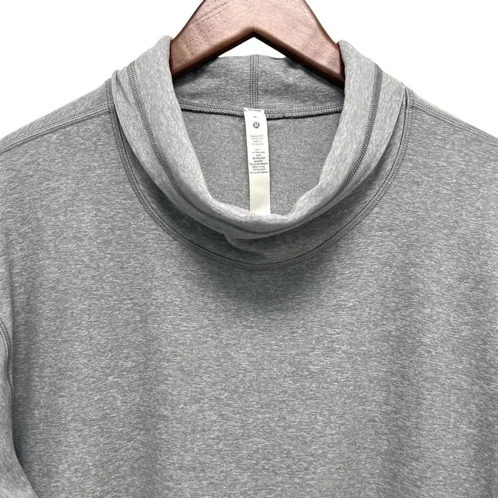 Lululemon Ready to Rulu Pullover Heathered Raceway Grey Sweatshirt Athleisure 8